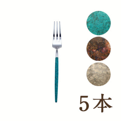 カトラリー「Ritsu」ケーキフォーク 5本（化粧箱入）