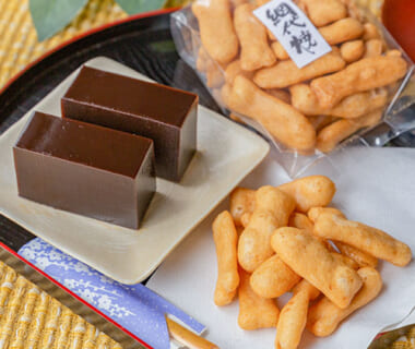 くろ羊かんと網代焼の詰め合わせ