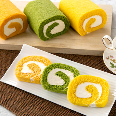 野菜の生ロールケーキ